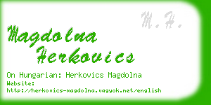 magdolna herkovics business card